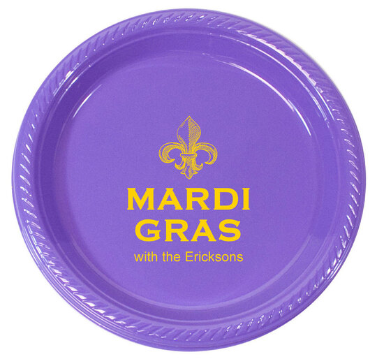 Mardi Gras Plastic Plates